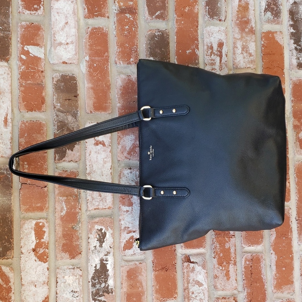Kate Spade Polly Black Leather Tote Bag